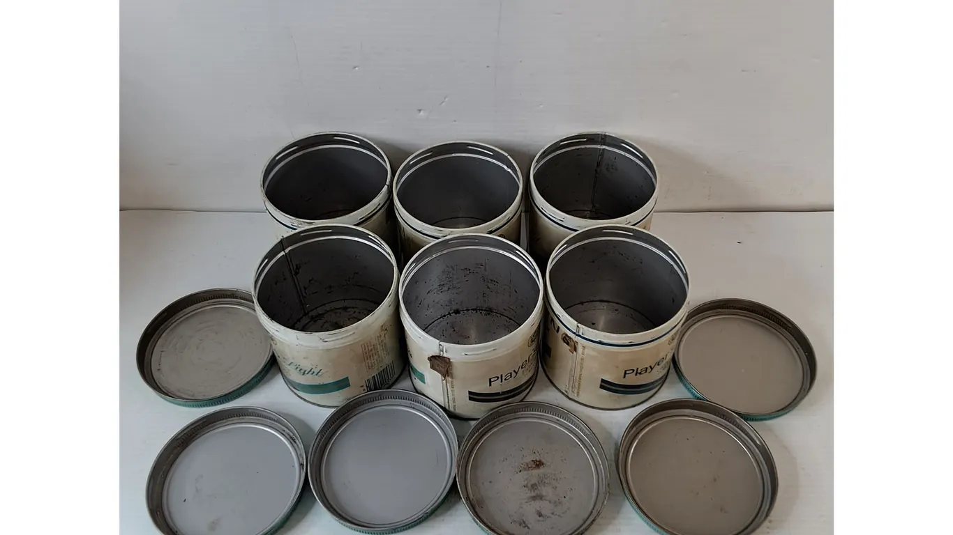 (6) Player's Light Cigarette Tobacco Canisters As-Is