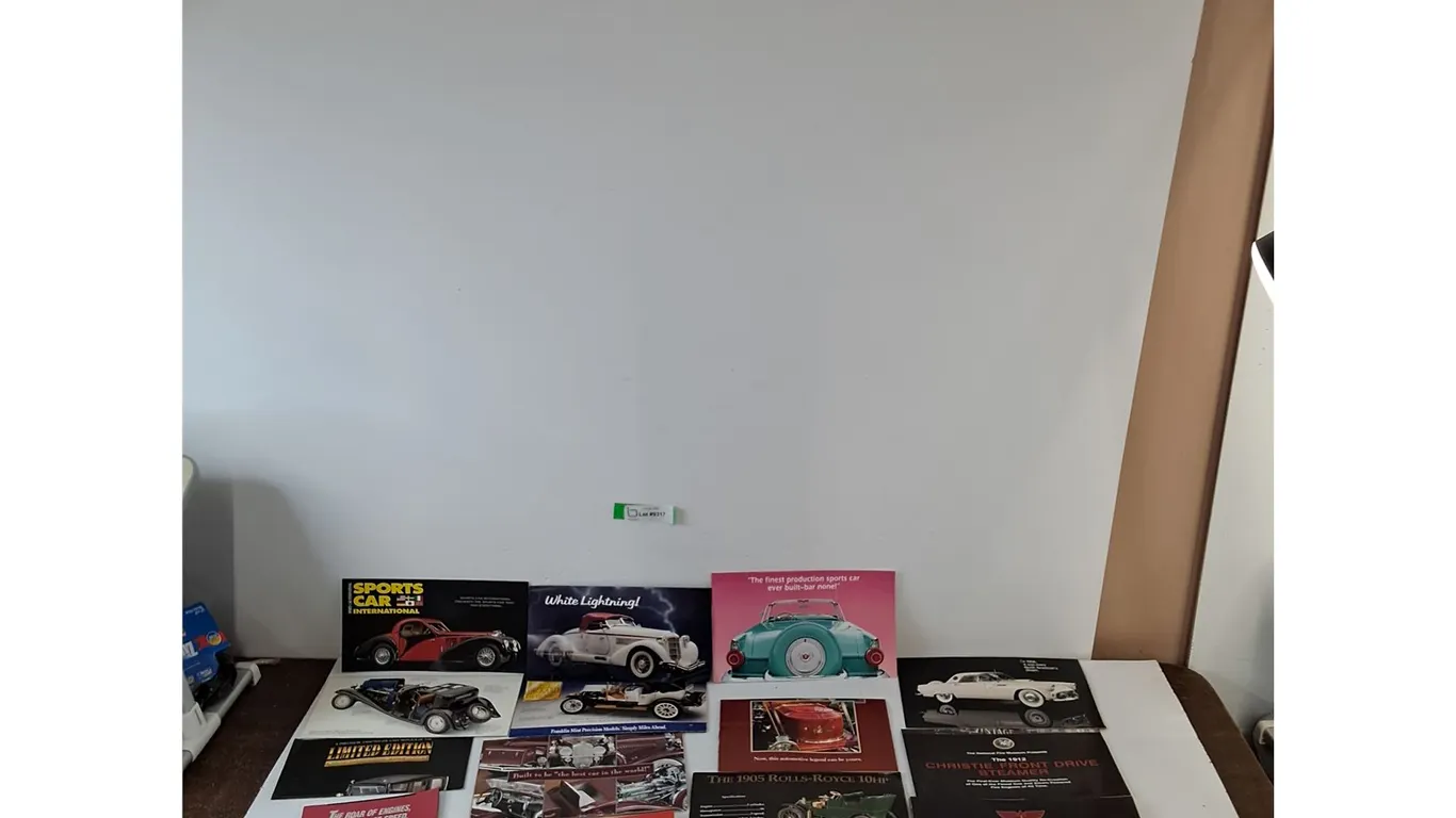 Assorted Promotional Posters And Ads For Scale Model Classic Cars, Mostly Franklin Mint