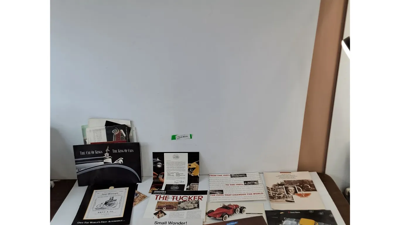 Assorted Promotional Posters And Ads Scale Model Classic Cars Franklin Mint, '85 Car Magazine