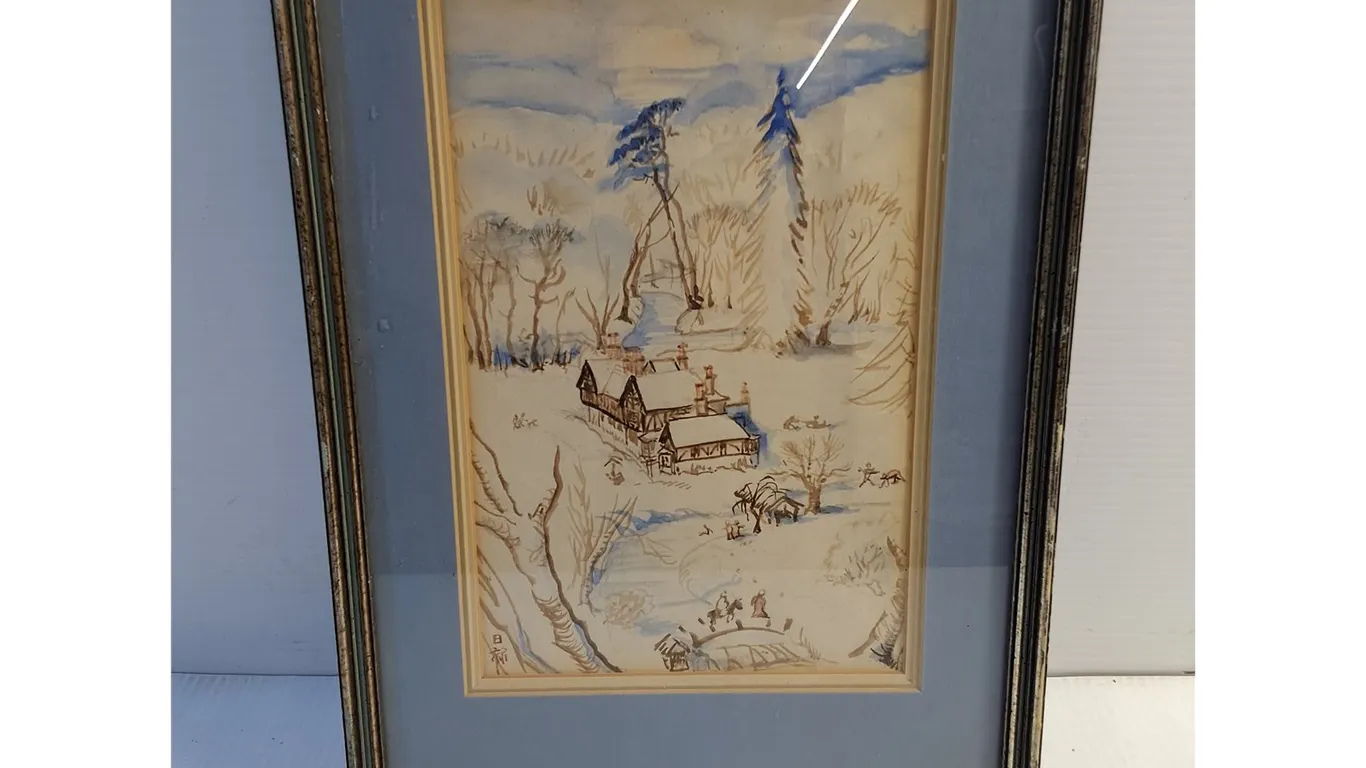 Framed Vintage Landscape Artwork-12"x16.5"
