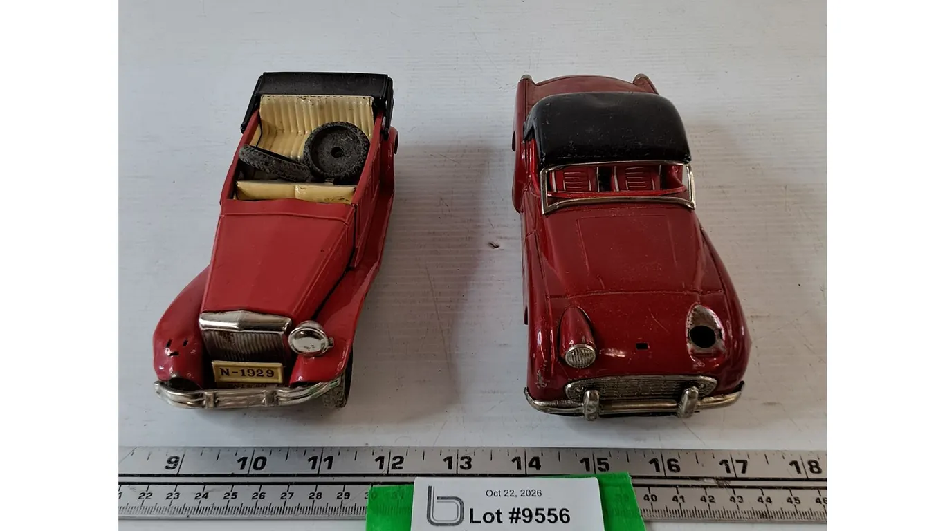 (2) Toy Cars, Triumph TRS and 1920's Car, Both As-Is