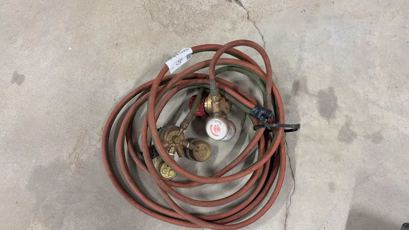 Cutting Torch Hoses W/ Gauges