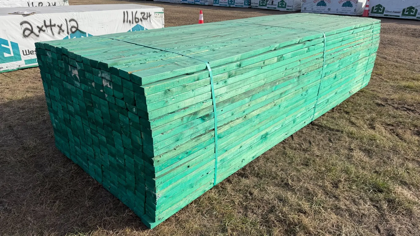 (294) Unused 2"x4"x12' SPF Boards