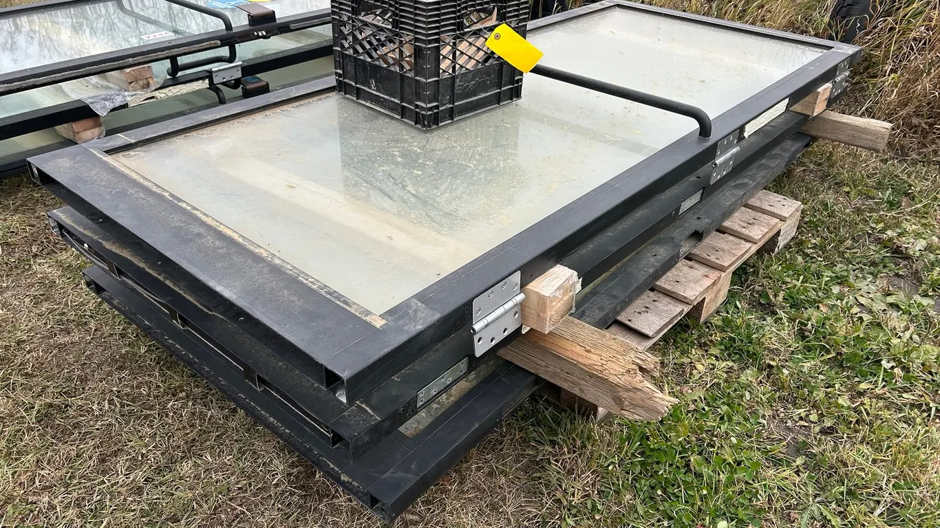 Commercial Glass Door Panel w/ Hardware
