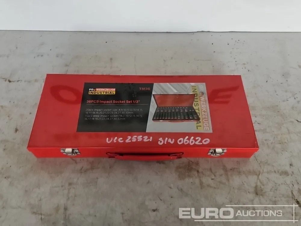 Unused 36Pcs 1/2" Impact Socket Set