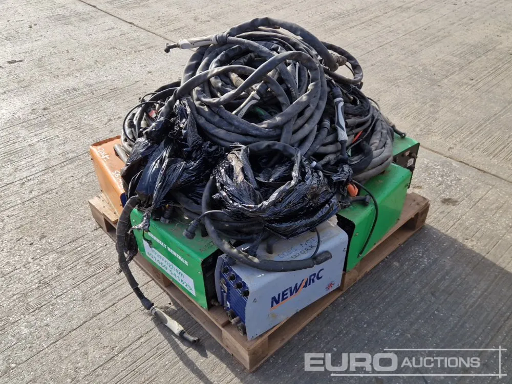 Pallet of Welders, Plasma Cutters, Welder & Plasma Cutter Cables