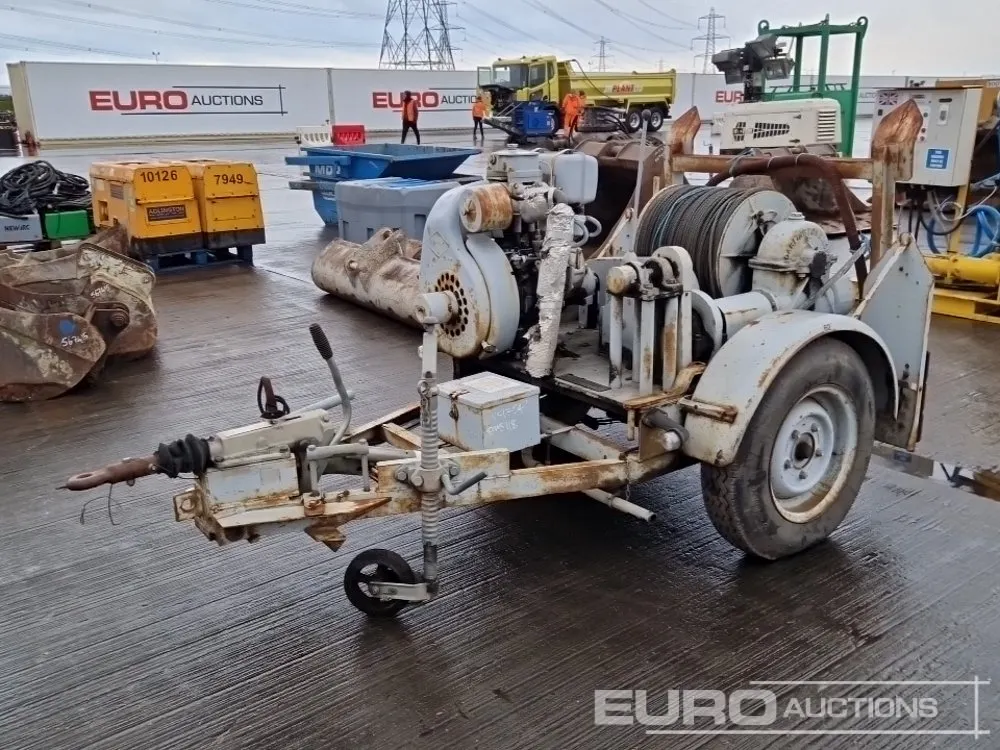 Single Axle Winch, Single Cylinder Engine