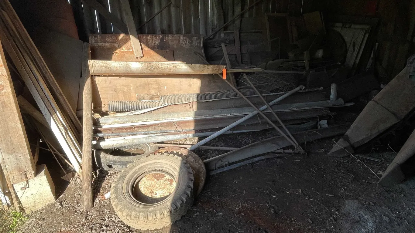 Assorted Scrap Metal and Wood