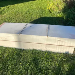 White Metal Truck Tool Box