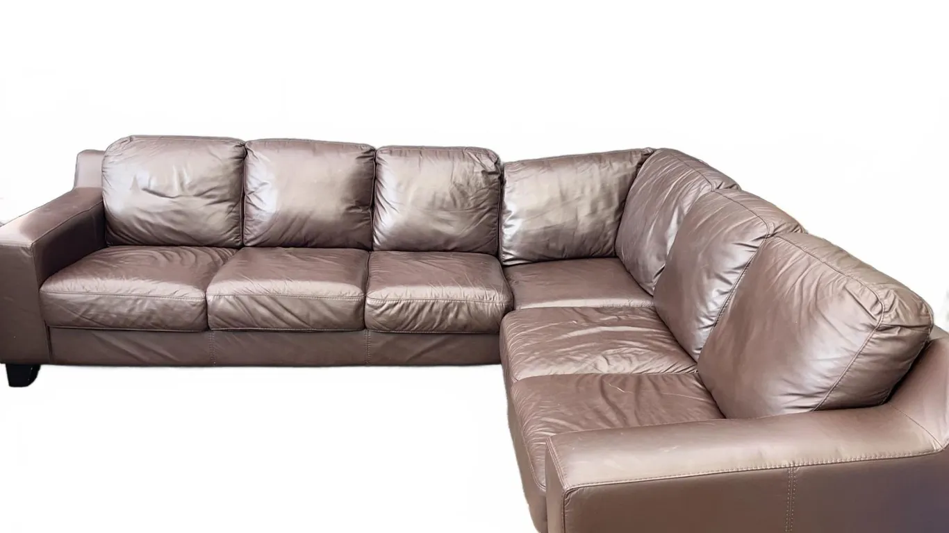 Brown Leather Sectional Sofa With Chaise