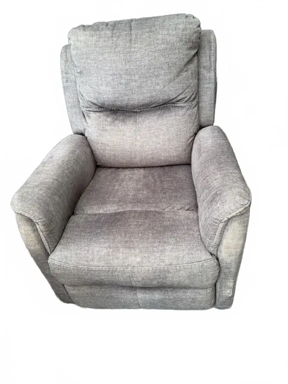 Grey Fabric Manual Recliner Armchair