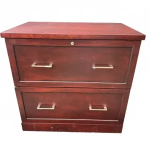 Two-Drawer Wood Lateral File Cabinet With Locking Mechanism