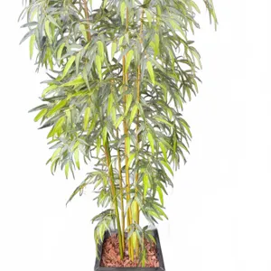 Artificial Bamboo Plant in Black Planter