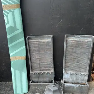 Outdoor Fountains, Lantern Lights, and Mat