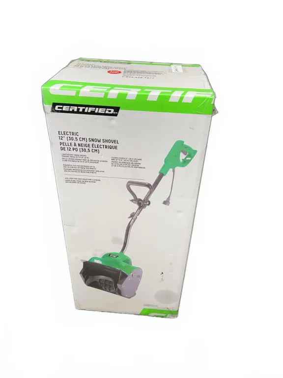 Certified 10-Amp Corded Electric Snow Shovel, 12-in