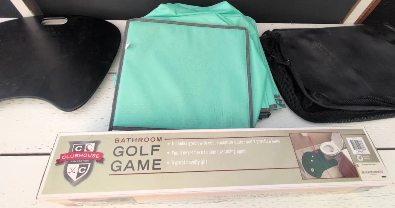 Bathroom Golf Game, Folding Lap Desk, and More