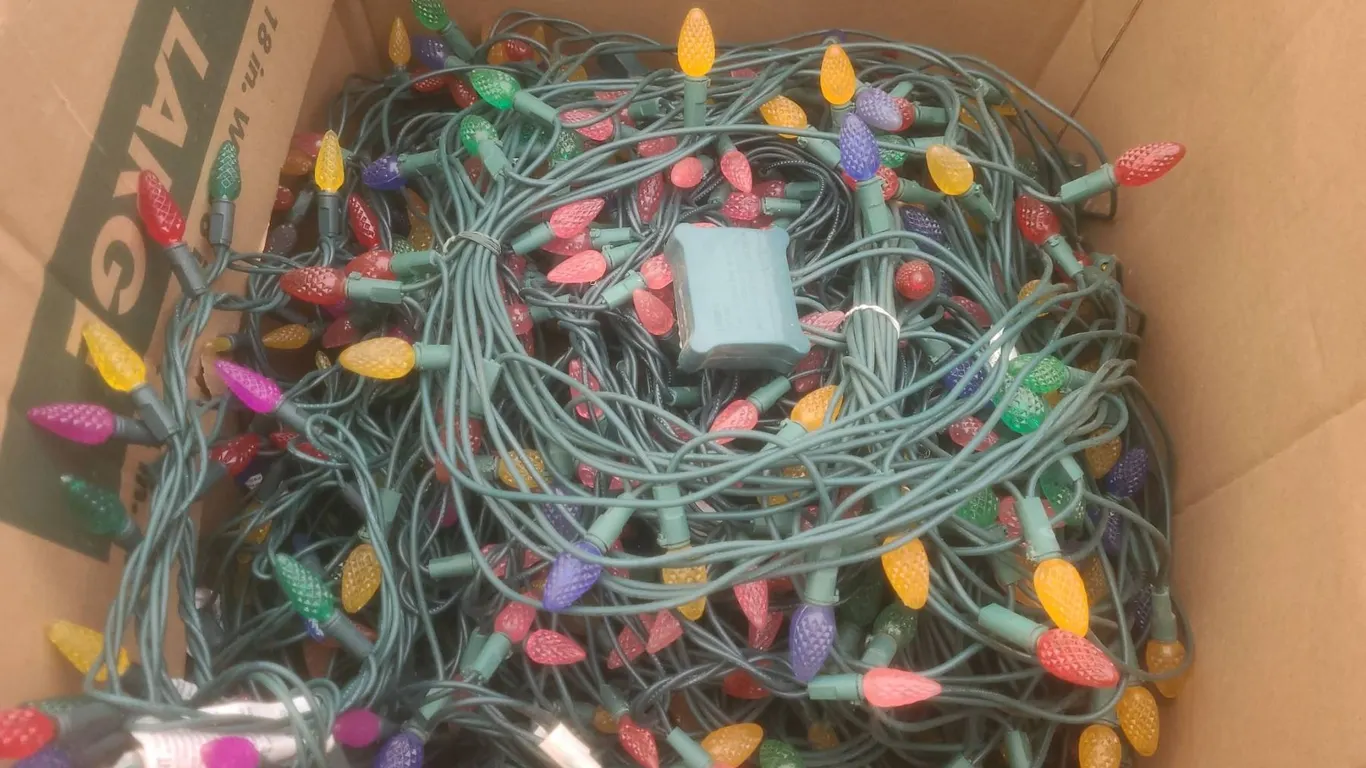 Multi-Colour and Clear LED Holiday String Lights Assorted Lengths