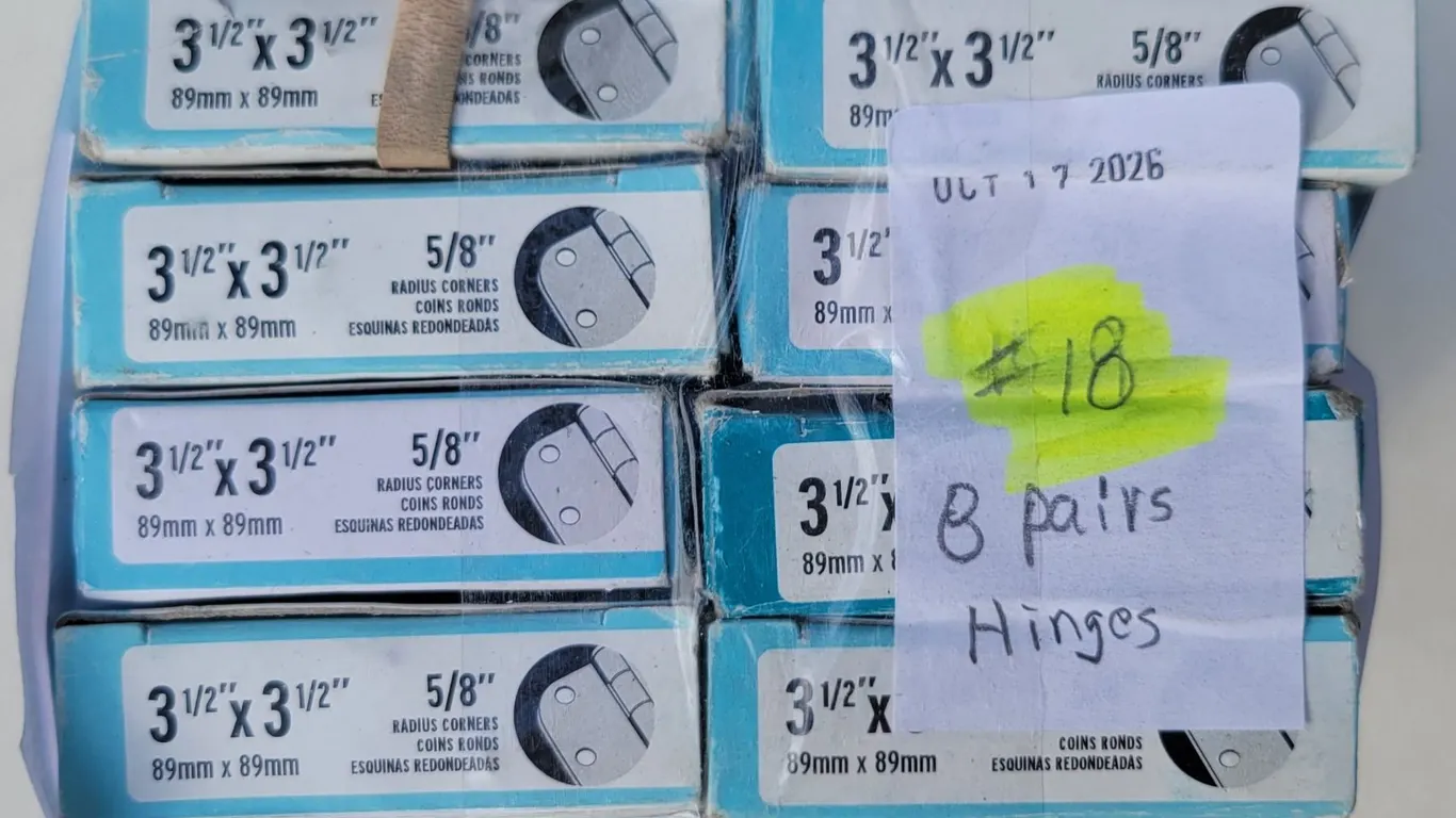 Hinges - 3-1/2" x 3-1/2" (8 Pairs)
