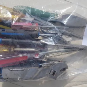 Bag of Screwdrivers, Multi-tools, Knives, Sharpening Stone