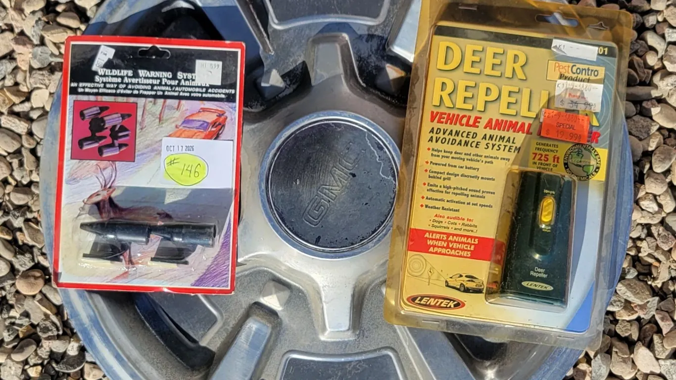 Deer Repellers/Whistles + GMC Hub Cap