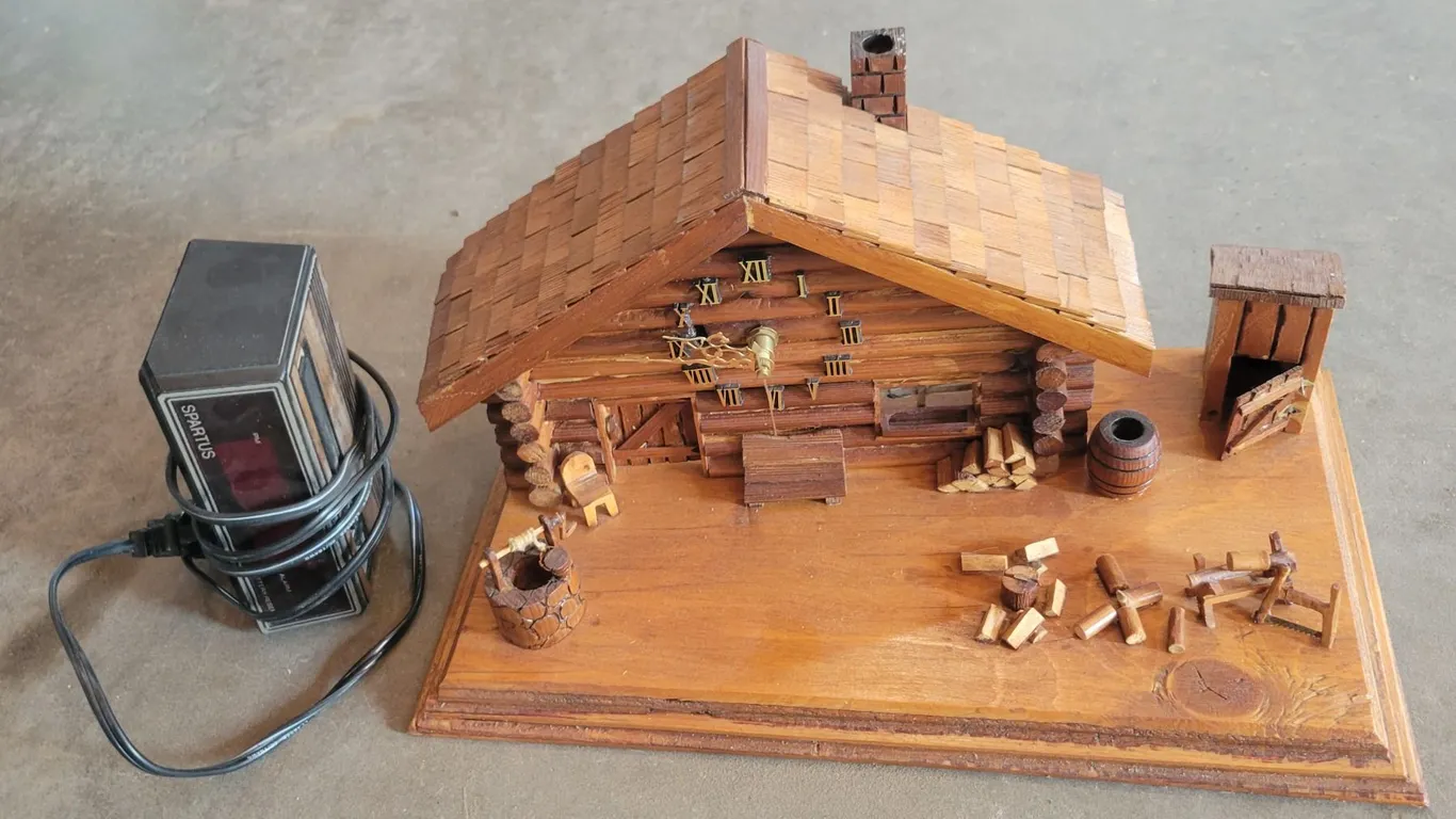 (2) Clocks - Cabin Style & Digital