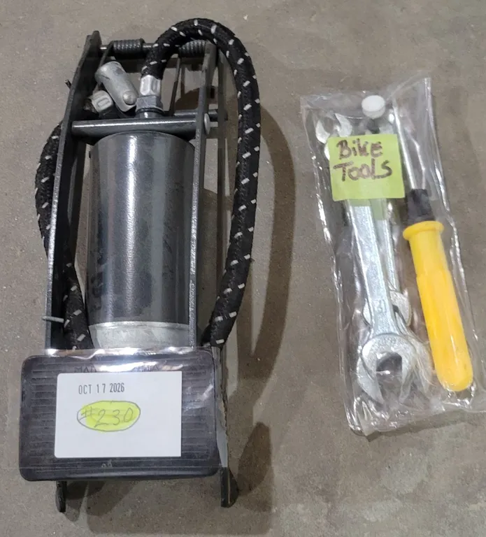 Air Pump + Bike Tools