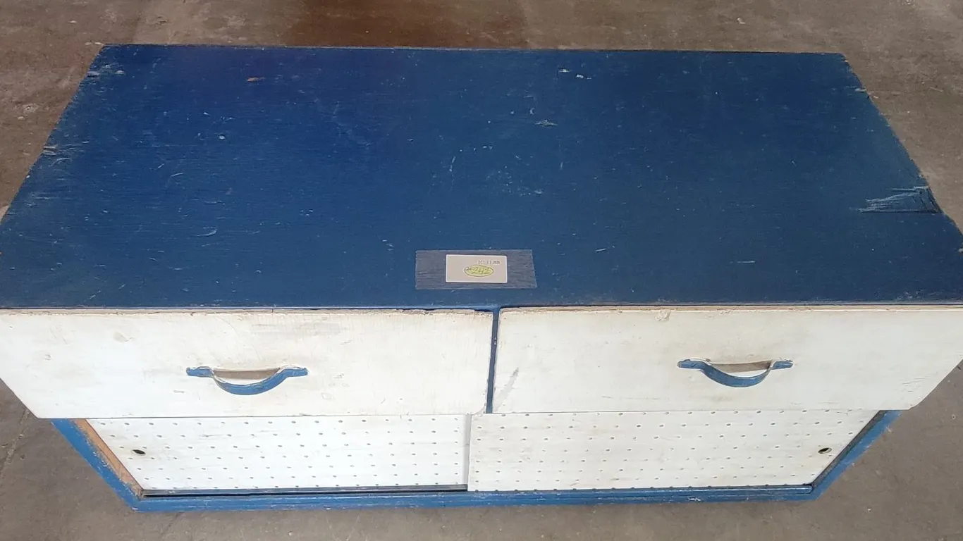 Tool/Toy Cabinet - W 35½" x H 15½" x D 18"