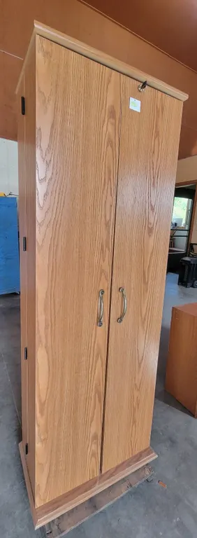 Cabinet with Key - H 64" x W 23" x 12½"