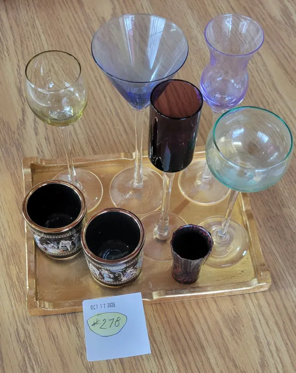 Glasses + Tea Cups + 1 oz Measurer