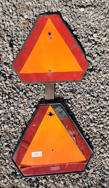 Caution Signs for Slow Moving Equipment (x2) – 16”