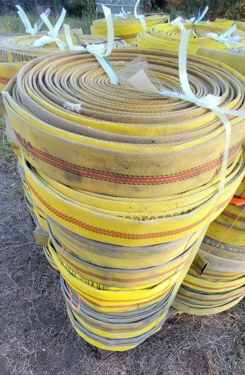 Fire Hose – Stack of 10 Rolls (condition may vary)