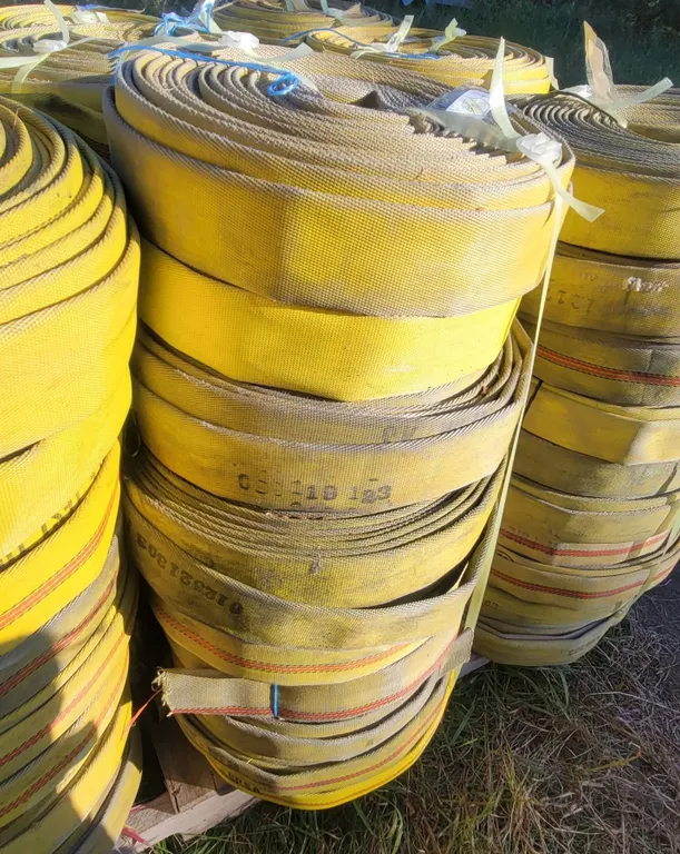 Fire Hose – Stack of 10 Rolls (condition may vary)