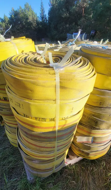 Fire Hose – Stack of 10 Rolls (condition may vary)