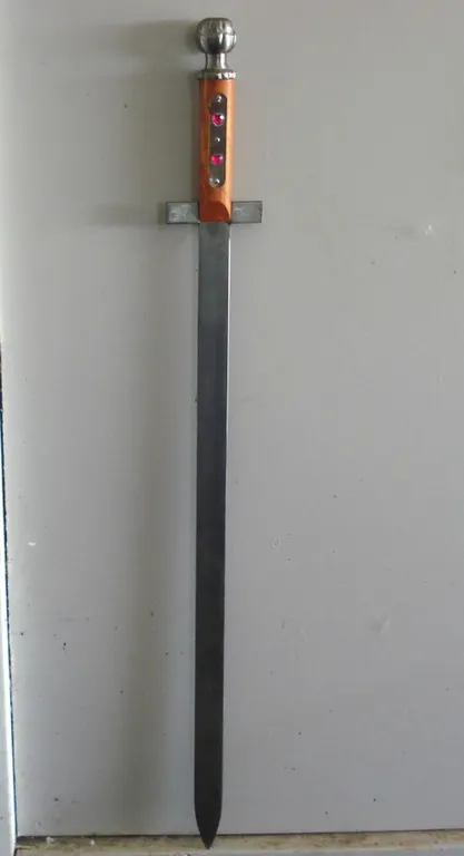 Metal Sword No Edge Fairly Heavy Used As Prop