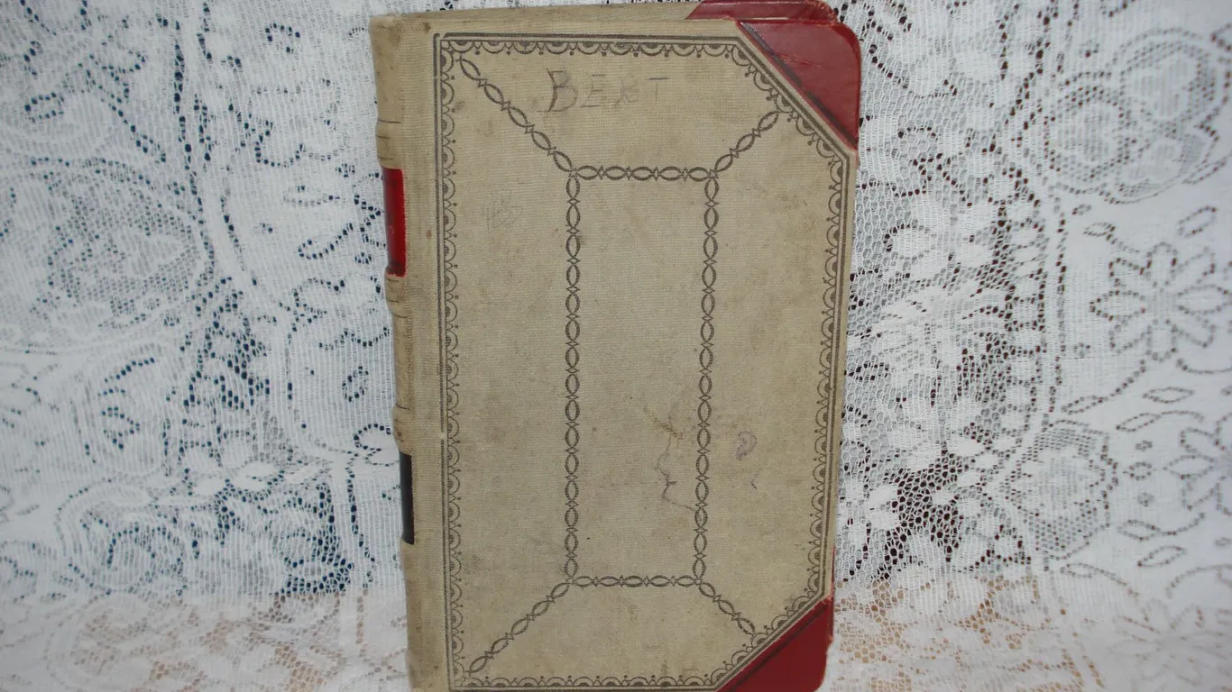 Antique Ledger With Approx 140 Celebrity Prints