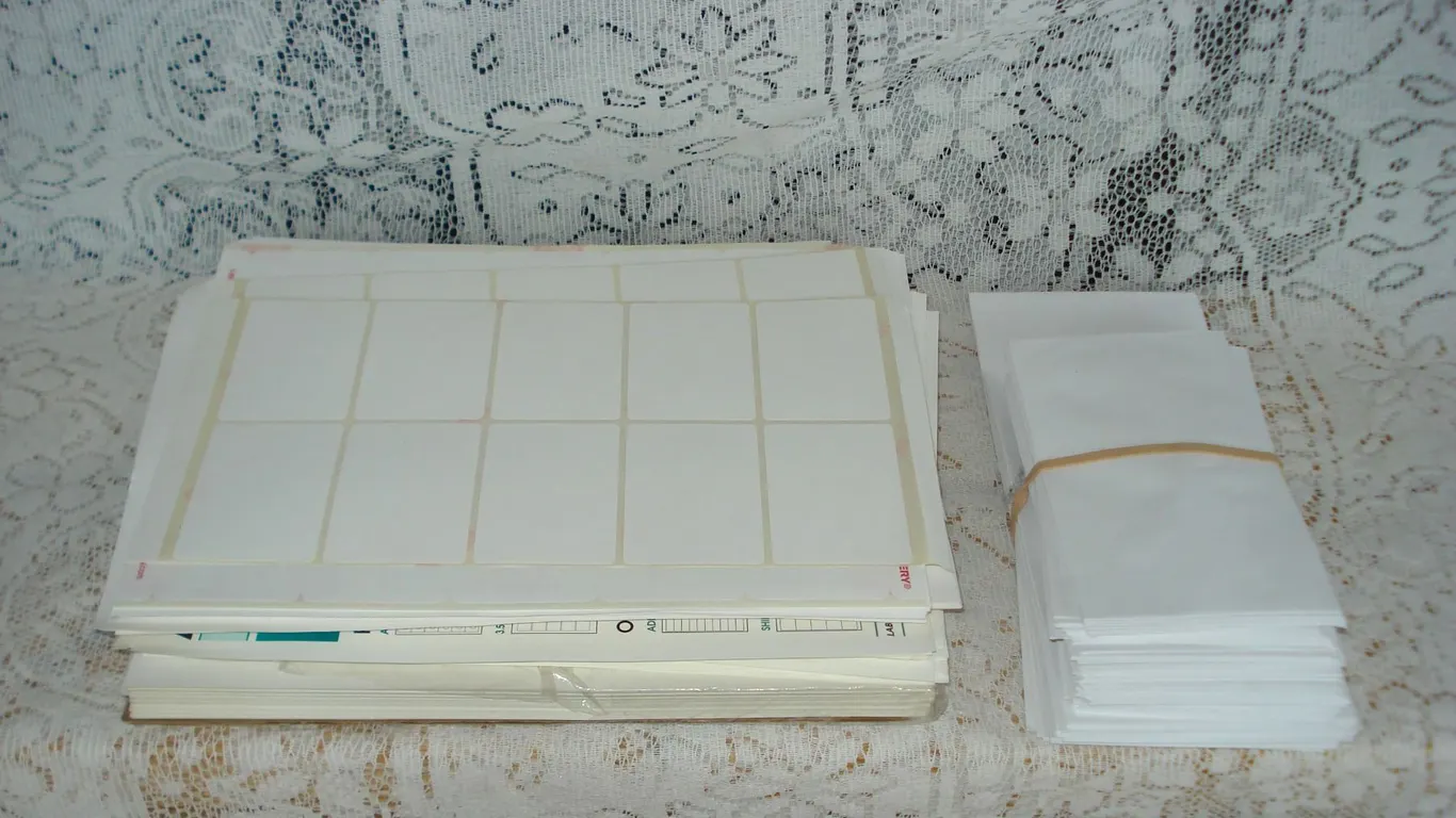 Envelopes And Assorted Labels