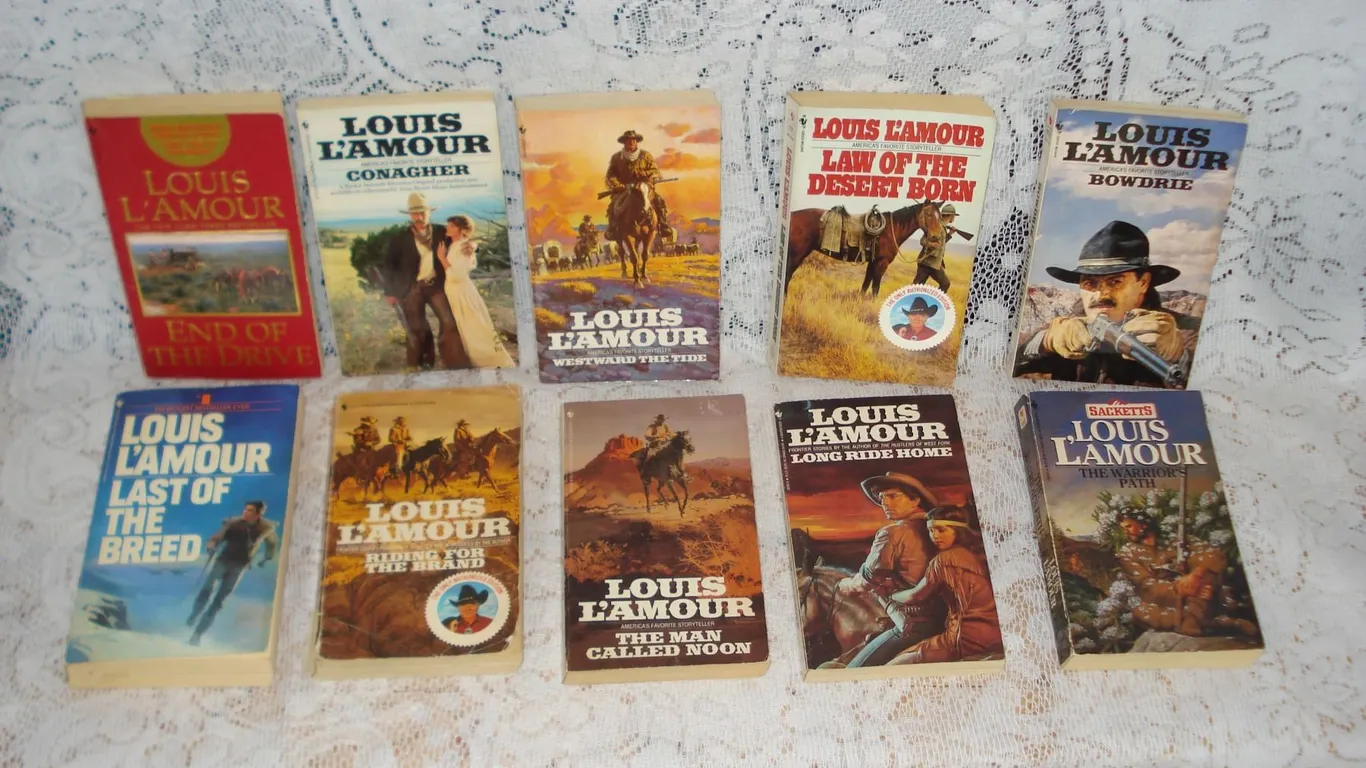 Collection of Ten Louis L'Amour Paperbacks