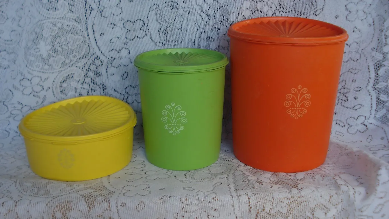 Colourful Vintage Tupperware