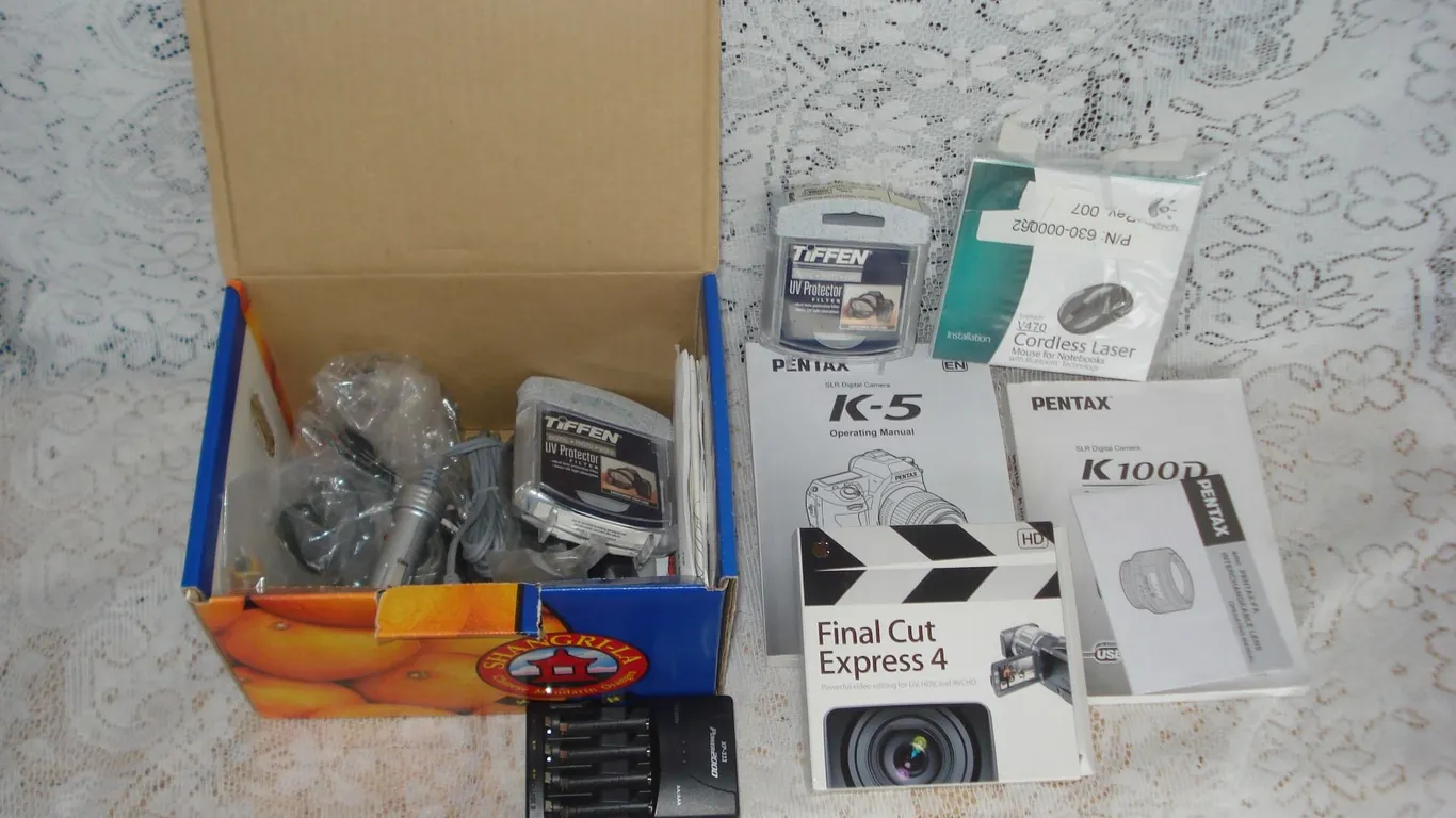 Box Of Camera Related Items