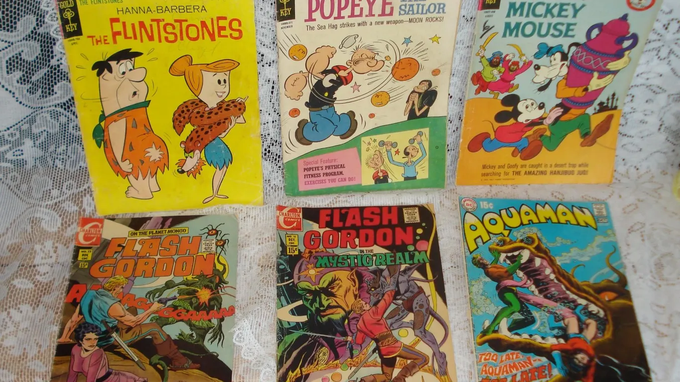 6 Comics Flash Gordon Flintstones Etc
