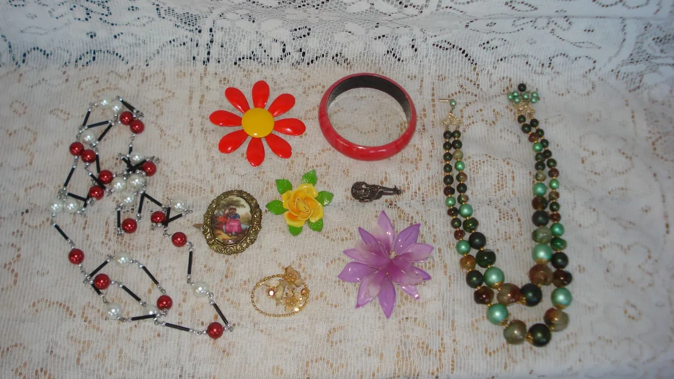 Assortment Of Vintage Costume Jewelry