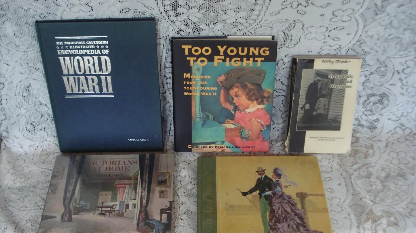 Assorted Books Syrup Pails Book Has Loose Pages