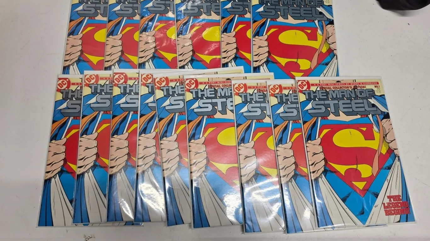 15- 1986 Man of steel comics- 1 of 6