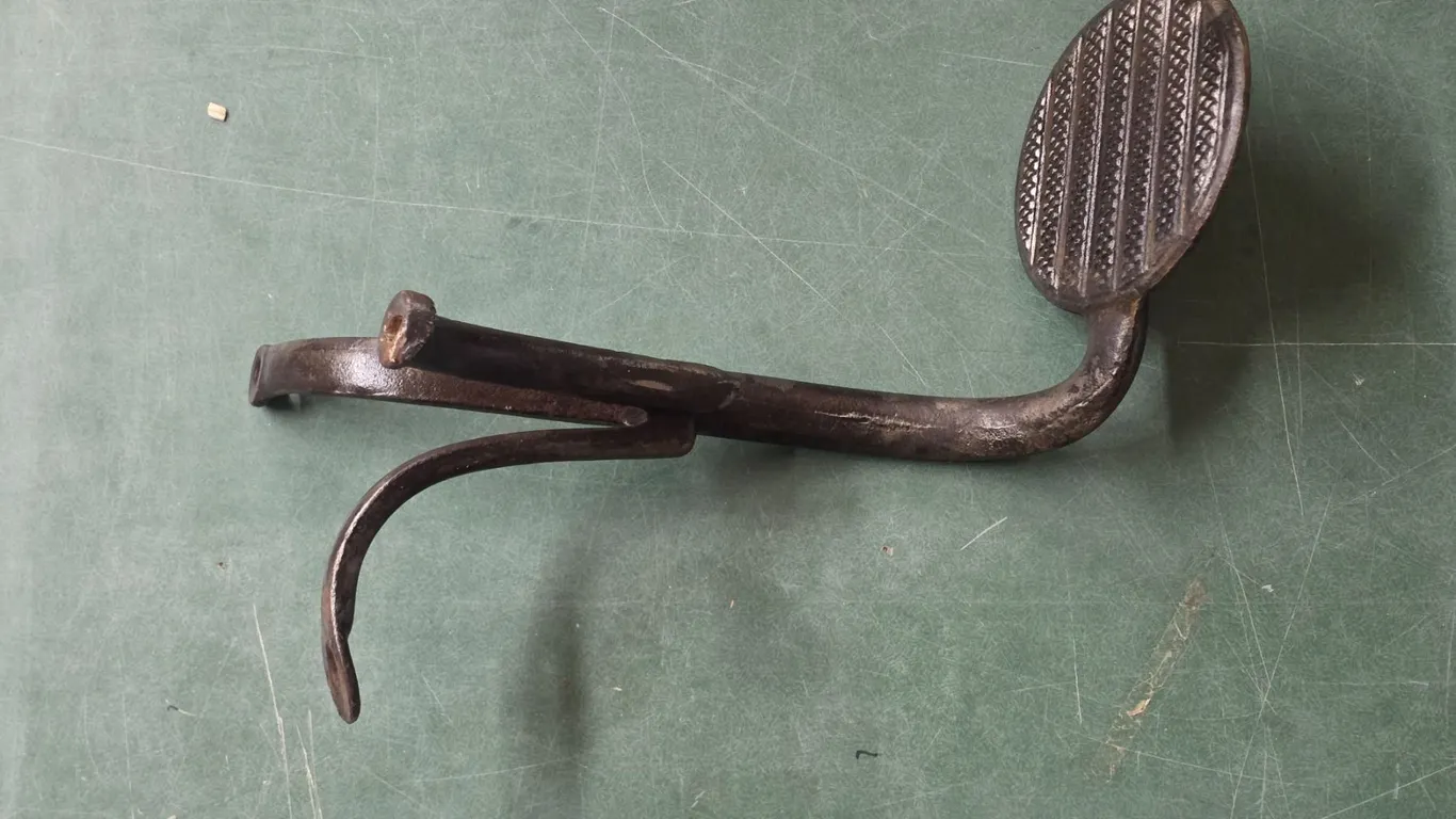 Antique buggy step- stamped 1933