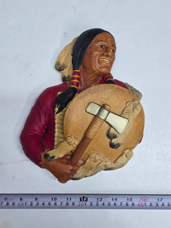 Chalkware first nations warrior