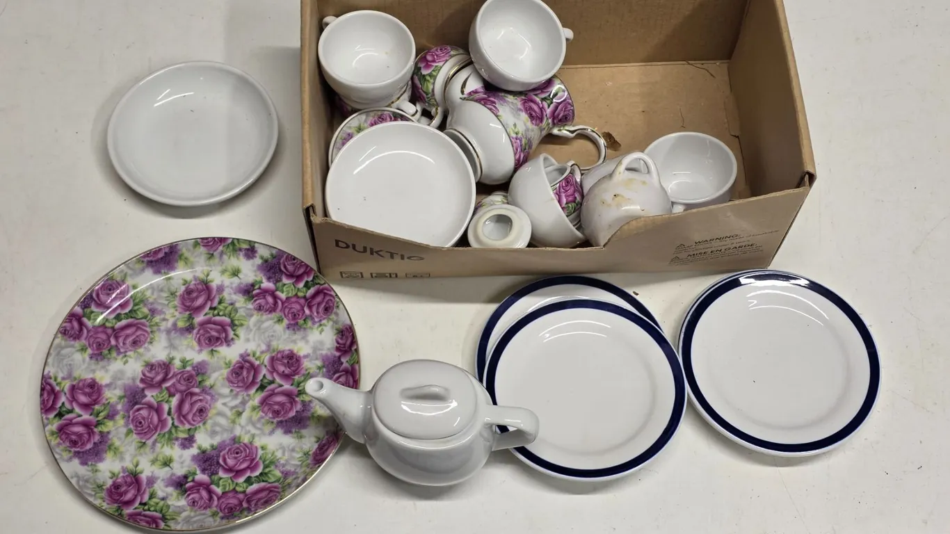 (2) Miniature Tea Sets