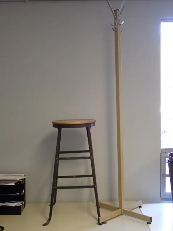 VIntage Industrial Stool & Coat Tree