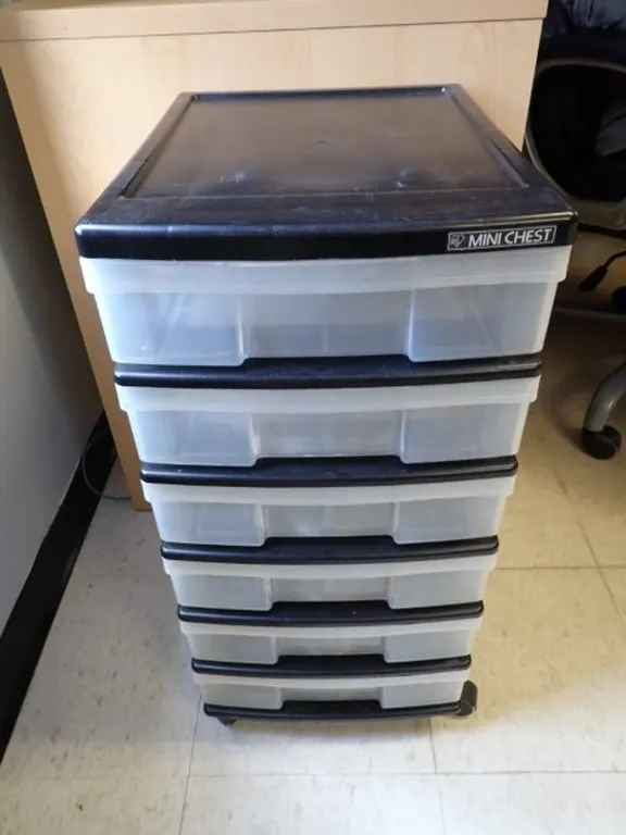 Plastic Rolling Drawer Storage Cart