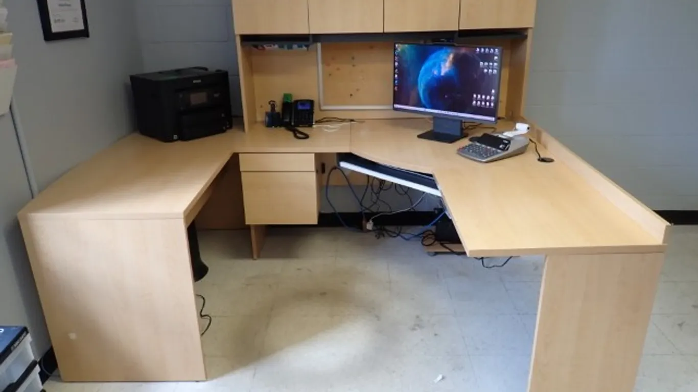 L-Shaped Executive Office Desk