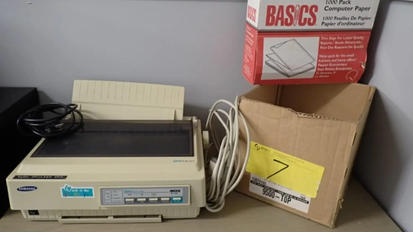 Vintage Samsung Dot-Matrix Printer+